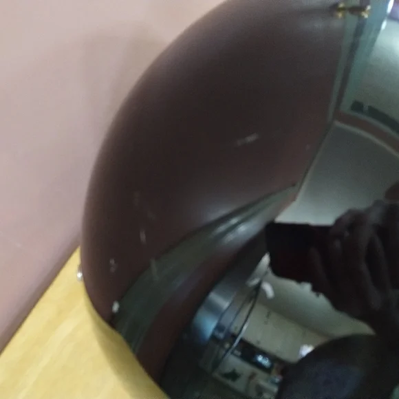 Purple Floral Open-Face Motorcycle Helmet for Women - Picture 8 of 10